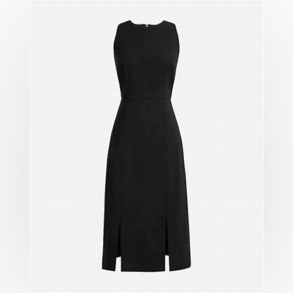 J.Crew Side-slit shift dress in Italian stretch wool BY789